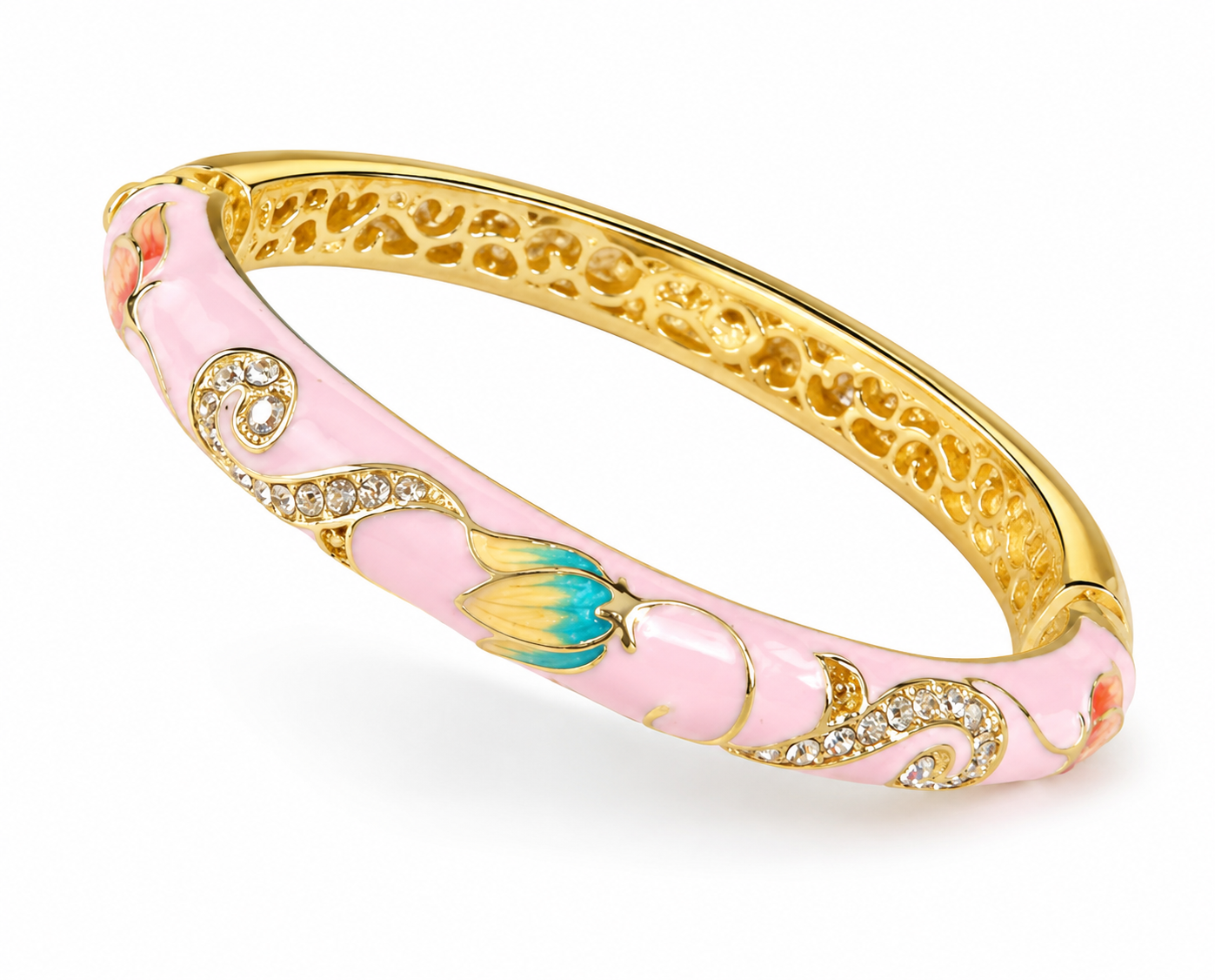 Pink bloom bangle