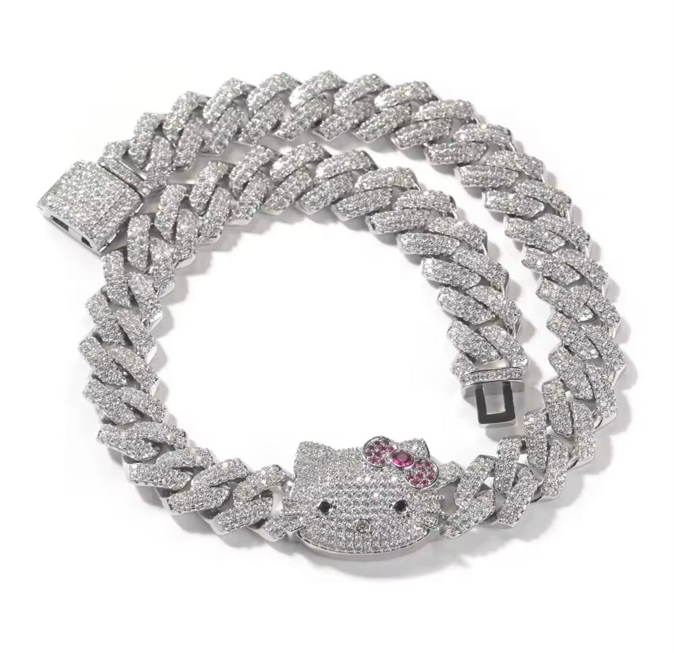 Iced out Kitty Cuban